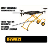 DEWALT DWX726 Rolling Miter Saw Stand, 32-1/2 in. x 60 in., 300 lbs. Capacity