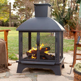 Landmann Redford Outdoor Fireplace, Black, 26×22 in., 2024