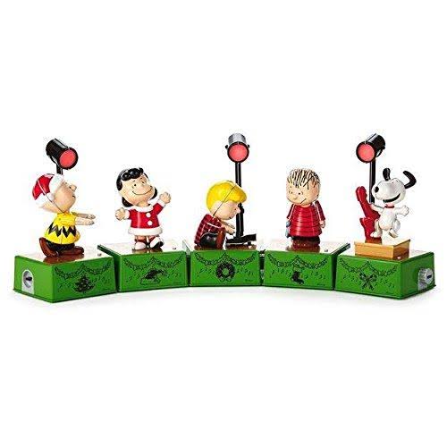 Hallmark Peanuts Christmas Dance Party Lighted Set, Full Collection of Five