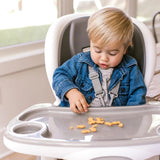 Ingenuity SmartClean Trio Elite Convertible Seating System, 3-in-1 High Chair, Toddler Chair and Booster Seat, Slate