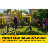 Crossnet 4-Way Adjustable Volleyball Game Set with Net, Open Box