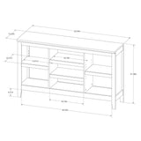 Threshold Carson Horizontal Bookcase with Adjustable Shelves, Black Finish
