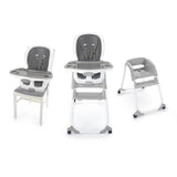 Ingenuity SmartClean Trio Elite Convertible Seating System, 3-in-1 High Chair, Toddler Chair and Booster Seat, Slate