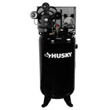 Husky Electric Air Compressor with 80-Gallon Tank, 3-Cylinder Single-Stage Design