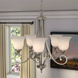 South Ferry Traditional Chandelier with 5 Shaded Lights, Red Barrel Studio