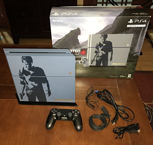 PlayStation 4 500GB Console with Uncharted 4 Limited Edition Bundle, Discontinued