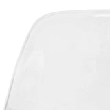 Dover Molded Side Chairs with Acrylic Bases, Set of 4, Clear