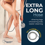 HammerHead Showers Oil Rubbed Bronze Handheld Shower Head with 6ft Hose, Brass Holder, Adjustable Bracket, Detachable Wand, and 1.75 GPM Low-Flow Water Saving Design