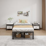 14-Inch Full Platform Bed Frame, Heavy-Duty Metal Mattress Foundation with Underbed Storage, No Box Spring Required, Easy Assembly and Noise-Free Support