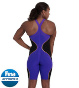 Speedo Fastskin LZR Pure Intent Womens Closed-Back Kneeskin Swimsuit, New Purple, Size 26