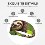 Moisture-Wicking Elastic Exercise Headband for Men and Women with Cute Sloth Pattern, Designed for Running, Gym and Workouts
