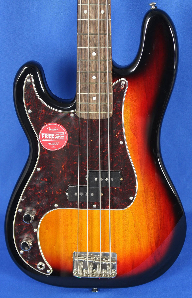 Squier Classic Vibe 60s Left-Handed Precision Bass in 3-Color Sunburst