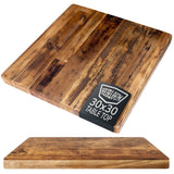 HEIRLOUM 30 x 30 Reclaimed Wood Tabletop, Economy Recycled Solid Wood Panel for Kitchen, Dining and Coffee Tables