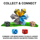 SHASHIBO Patented Magnetic Shape-Shifting Fidget Cube, Elements Edition Transforms into Over 70 Shapes