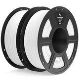 ELEGOO 4KG PLA Filament Bundle with 4pcs 1kg Spools, 1.75mm 3D Printer Filament with +/- 0.02mm Dimensional Accuracy for Most FDM Printers, Black White Dark Blue True Red
