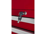 Westward 32H864 Red Side Cabinet with 7 Drawers, Measuring 15-1/2 × 22 Inches