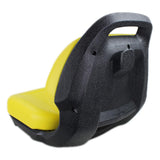 Yellow Replacement Seat for John Deere Lawn Tractors, E-AUC11188, Compatible with X360, X340, X324, X320, X300R, X304, X300, X305R, X310, X330, X350, X350R, X354, X384, X380, X370, X394, X390, X580, X570+