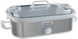 Crock-Pot 3.5-Quart Casserole Slow Cooker with Stainless Steel Finish