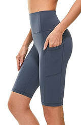 Womens Running and Yoga Half-Tights with Convenient Pockets for Workouts