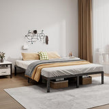 14-Inch Full Platform Bed Frame, Heavy-Duty Metal Mattress Foundation with Underbed Storage, No Box Spring Required, Easy Assembly and Noise-Free Support