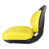 Yellow Replacement Seat for John Deere Lawn Tractors, E-AUC11188, Compatible with X360, X340, X324, X320, X300R, X304, X300, X305R, X310, X330, X350, X350R, X354, X384, X380, X370, X394, X390, X580, X570+