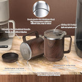 16oz Heated Coffee Mug and Electric Warmer Set with Smart Temperature Heating and Auto Shut-Off, Desk Cup Warmer for Home or Office, Black
