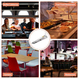 WeChef Commercial Electric Food Warmer with 1100W Strip Heater, Stainless Steel Heating Lamp for Restaurants