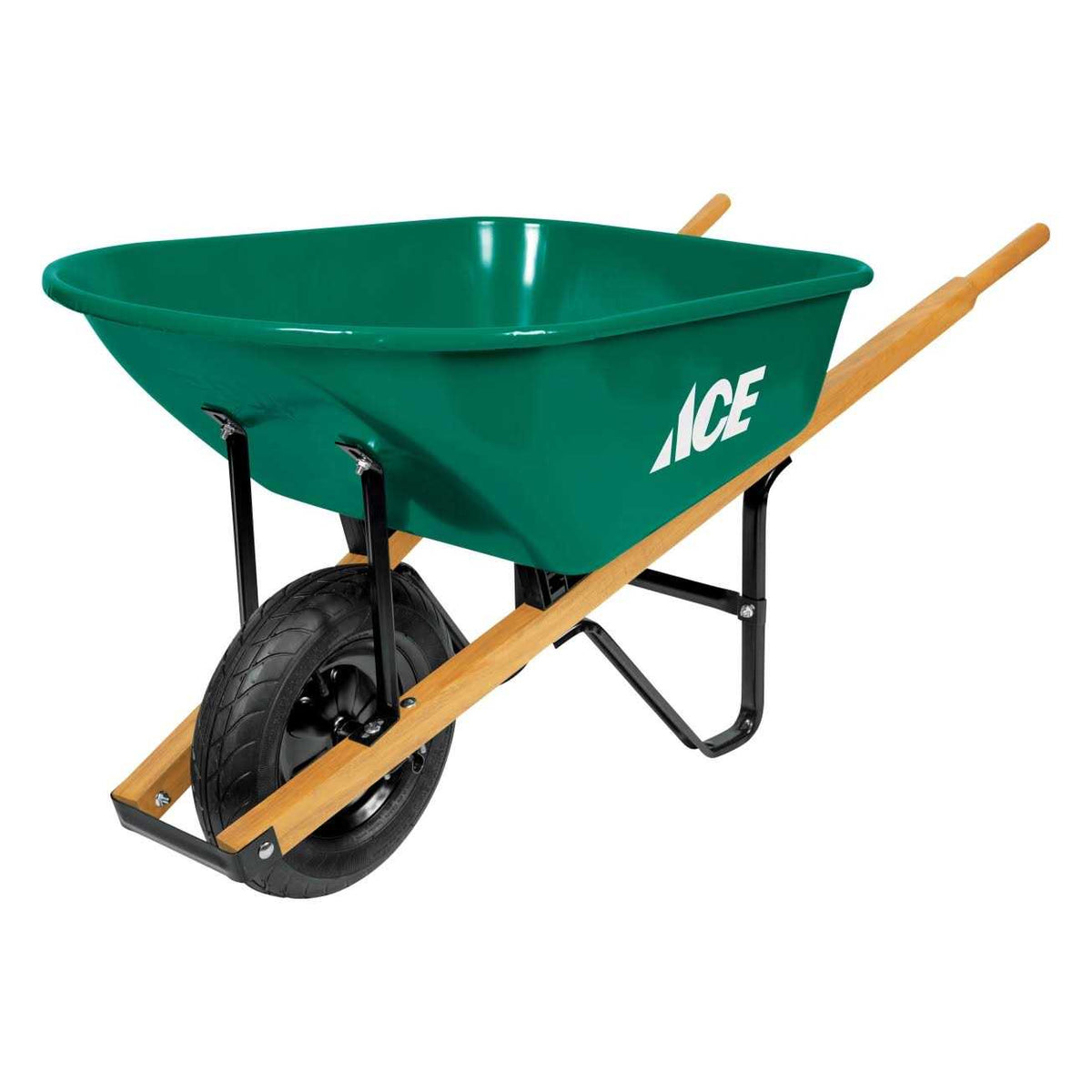 Ace Steel Residential Wheelbarrow with 6 cu ft Capacity