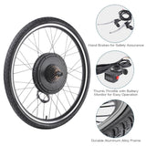 48V 1000W Electric Bicycle Motor Conversion Kit with 26-Inch Front/Rear Wheel Compatibility, by TheLAShop