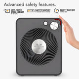 Vornado VMH300 Whole-Room Vortex Metal Heater in Black