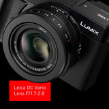 Panasonic Lumix LX100 II Digital Camera, DC-LX100M2, 21.7 MP Four Thirds Sensor with 24-75mm Leica DC Vario-Summilux F1.7-2.8 Lens, Wi-Fi, Bluetooth and 3-Inch LCD, Black