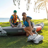 Intex Dakota K2 Two-Person Inflatable Kayak, Open Box Vinyl Set with Oars and Pump