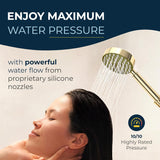 HammerHead Showers Oil Rubbed Bronze Handheld Shower Head with 6ft Hose, Brass Holder, Adjustable Bracket, Detachable Wand, and 1.75 GPM Low-Flow Water Saving Design