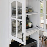 Living Skog Kitchen Cabinet with Microwave Stand and Built-In Storage Shelves