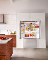 Bosch 800 Series Smart Refrigerator, 21 Cu. Ft. French Door Counter-Depth Design, Stainless Steel