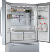 Bosch 800 Series Smart Refrigerator, 21 Cu. Ft. French Door Counter-Depth Design, Stainless Steel