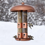 Perky-Pet 7103-2 Triple Tube Bird Feeder in Copper Finish