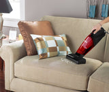 Eureka Quick Up 169H Bagless 2-in-1 Stick Vacuum in Black and Radiant Red