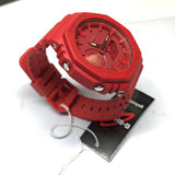 G-Shock GA2100-4A Analog-Digital Watch, Red
