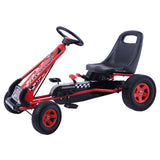 Kids Four-Wheel Ride-On Kart with Pedal Bike Design