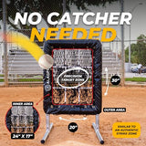 ALAGPRO The Original 9-Hole Baseball and Softball Pitching Net with Strike Zone Pocket and Pitching Target