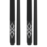58-Inch Fiberglass and Graphite Composite Billiard Pool Cue Stick, Available in 18oz, 19oz, 20oz or 21oz Weights