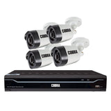 Cobra 63890 8-Channel DVR Security System with 4 HD Cameras and Mobile Monitoring