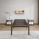 14-Inch Full Platform Bed Frame, Heavy-Duty Metal Mattress Foundation with Underbed Storage, No Box Spring Required, Easy Assembly and Noise-Free Support