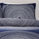 Marimekko Fokus 221439 Twin Duvet Cover Set in Navy