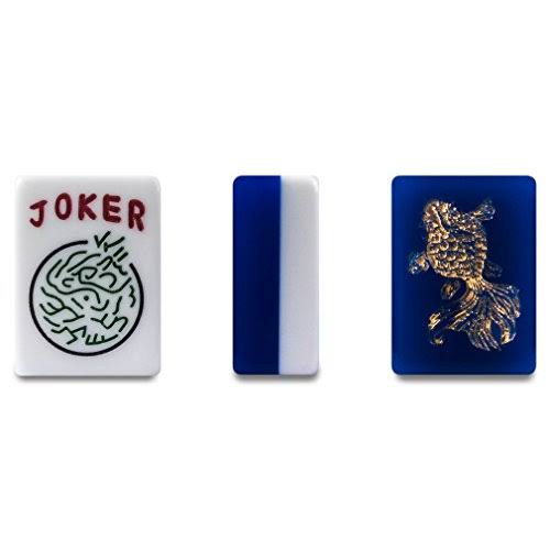 Yellow Mountain Imports American Mahjong Tile Set, 166 Pieces, Solo Koi