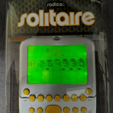 Radica 2008 Big Screen Solitaire Electronic Handheld Game, Yellow and White