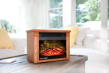 Heat Surge Mini Glo Portable Electric Fireplace Heater with Remote Control