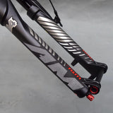 AMeLL Mountain Bike Suspension Fork for 27.5/29-Inch DH MTB, 120mm Travel with 1-1/2 Tapered Steerer, Remote, 27.5-Inch Size