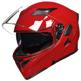 ILM Model 902 Modular Motorcycle Helmet with Flip-Up Full-Face Design, Dual Visors, DOT Certification, and 6 Colors